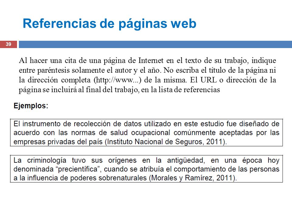 La referencia bibliográfica